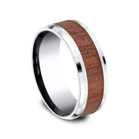 Benchmark® Rose Wood Inlay Men's Band