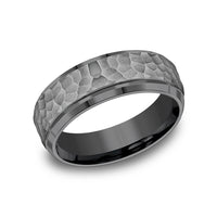 Benchmark® Hammer Finish Tantalum Men's Band