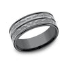Benchmark® Striped Hammer Finish Men's Band