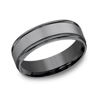 Benchmark® Satin Finish Black Tantalum Men's Band