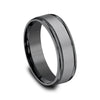 Benchmark® Satin Finish Black Tantalum Men's Band