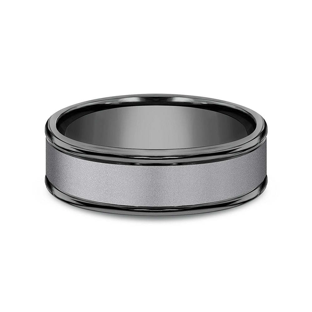 Benchmark® Satin Finish Black Tantalum Men's Band