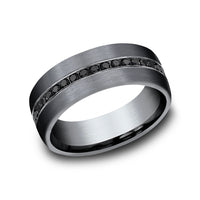 Benchmark® Black Diamond Black Tantalum Men's Band