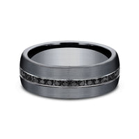 Benchmark® Black Diamond Black Tantalum Men's Band