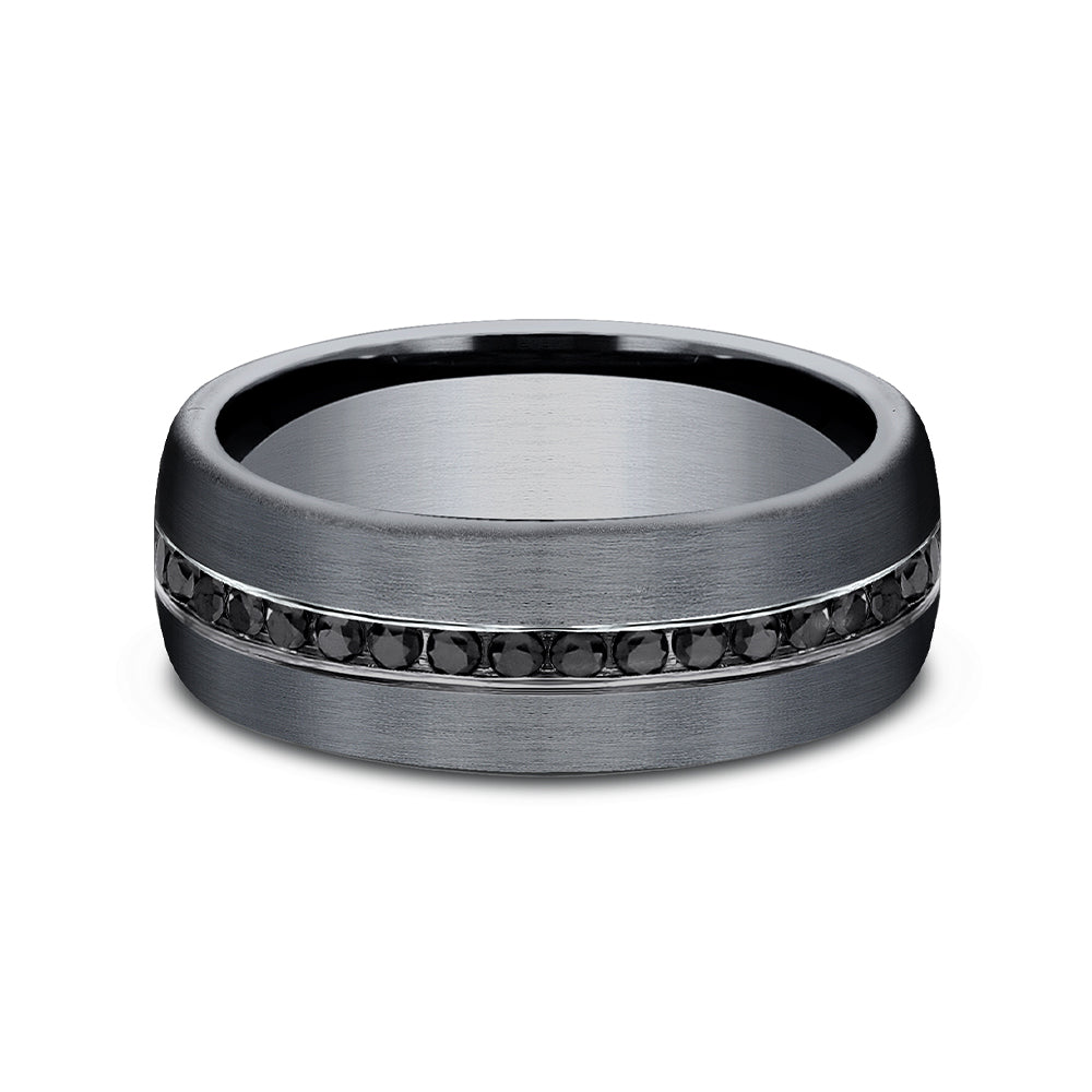 Benchmark® Black Diamond Black Tantalum Men's Band