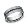 Benchmark® Black Diamond Grey Tantalum Men's Band