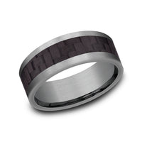 Benchmark® Carbon Fiber Inlay Men's Band