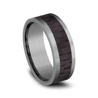 Benchmark® Carbon Fiber Inlay Men's Band