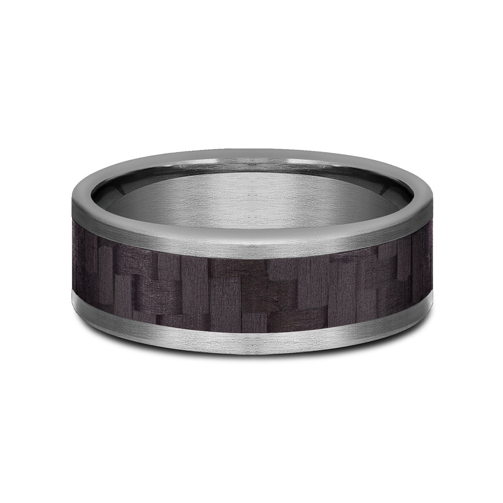 Benchmark® Carbon Fiber Inlay Men's Band