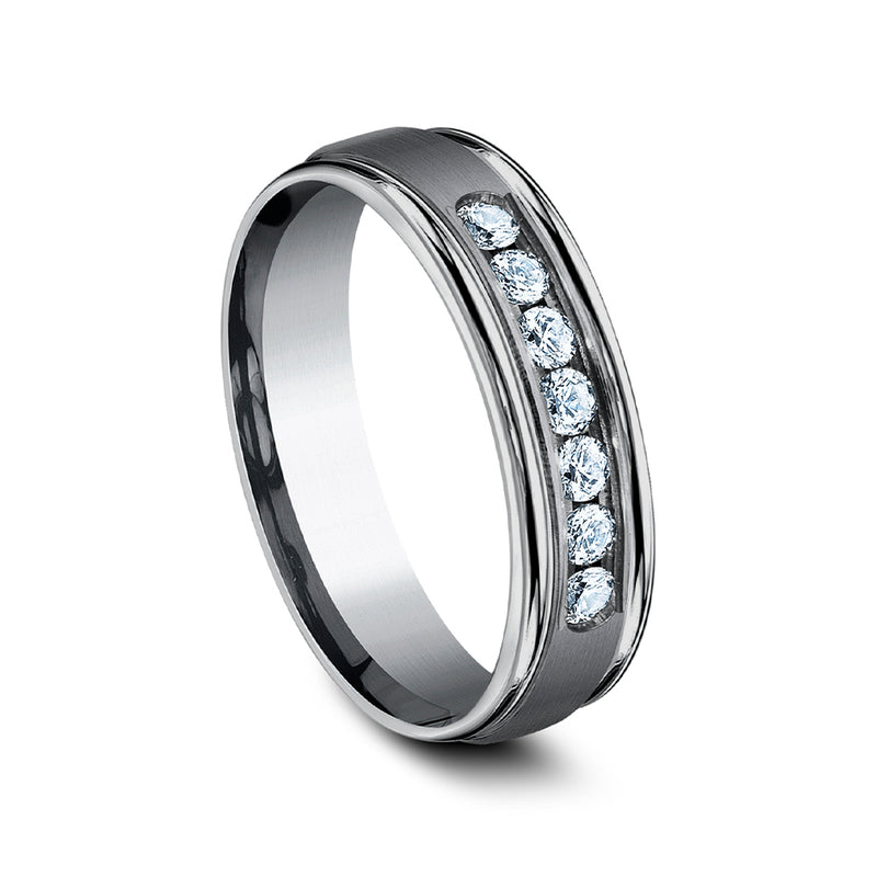 Benchmark® Diamond Tantalum Men's Band