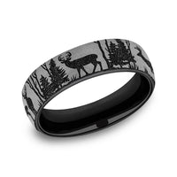Benchmark® Forest Silhouette & Stag Herd Men's Band