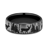 Benchmark® Forest Silhouette & Stag Herd Men's Band