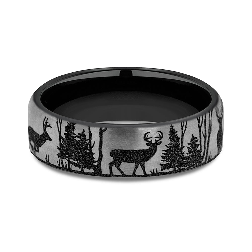 Benchmark® Forest Silhouette & Stag Herd Men's Band