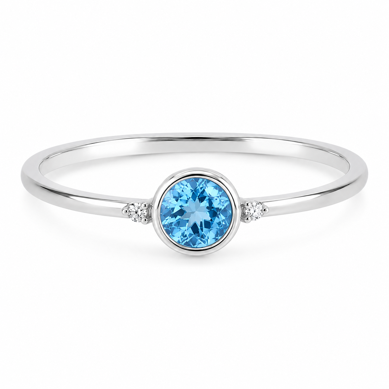 Frostlight Blue Topaz Ring