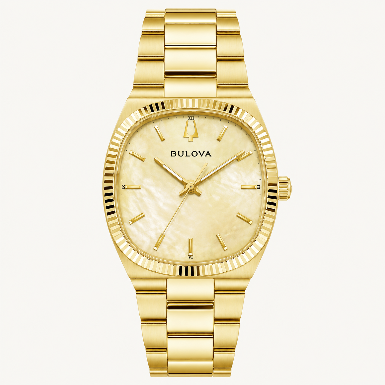 Bulova Golden Mother of Pearl Super Seville Mini Women's Watch