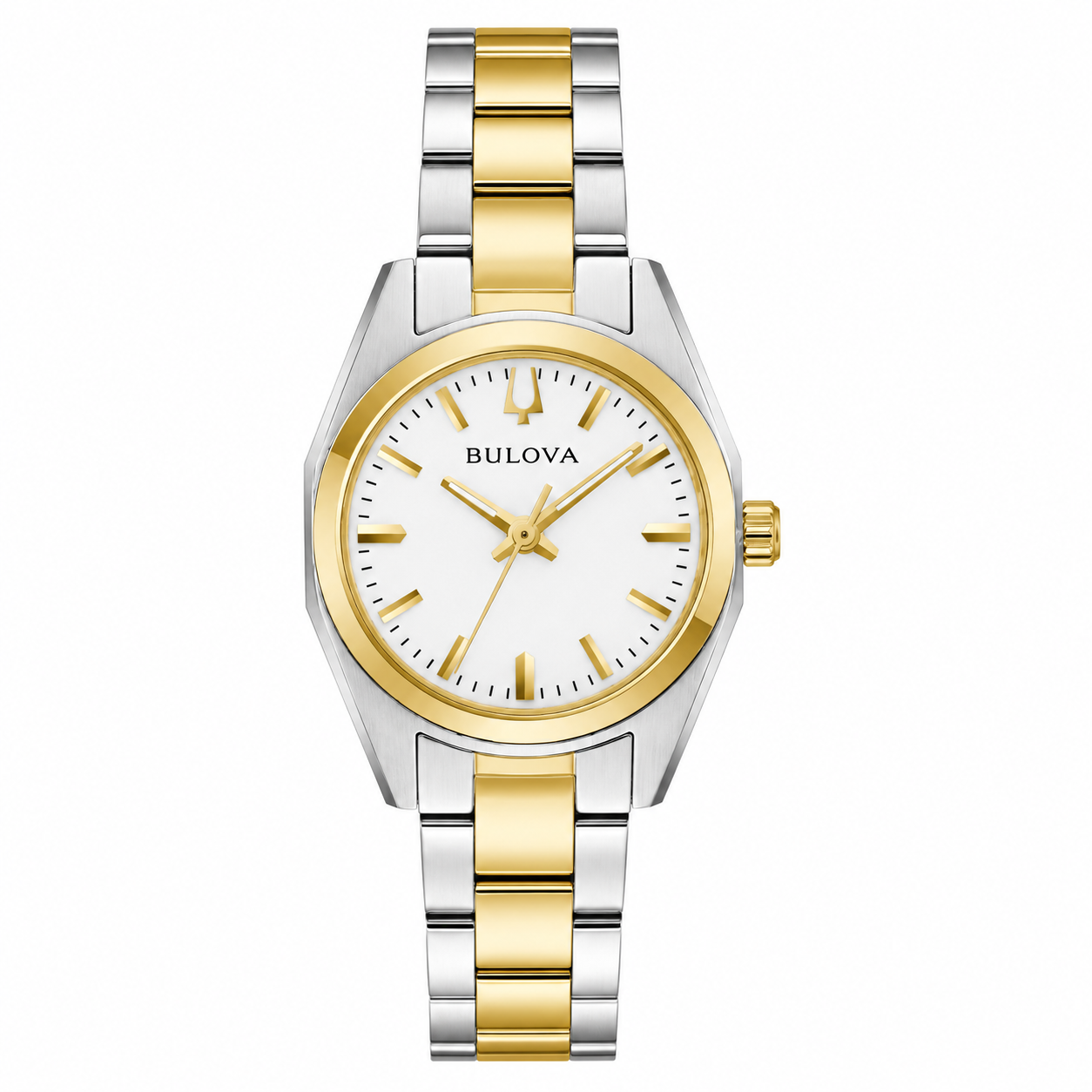 Bulova White Surveyor Women's Watch