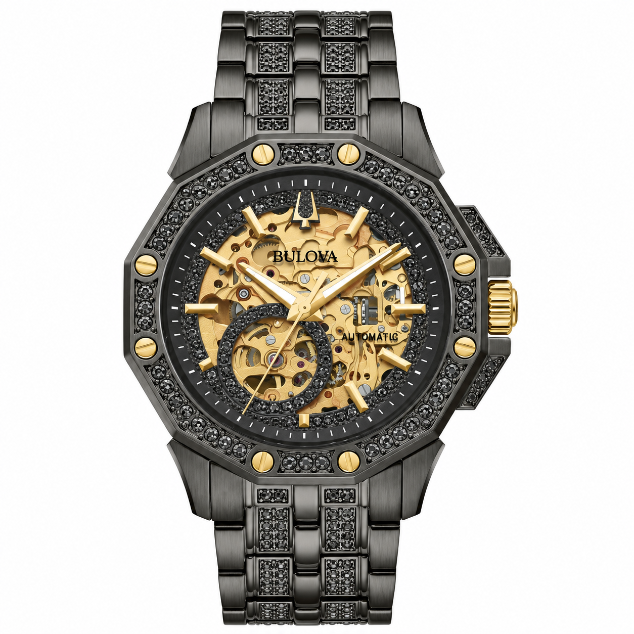 Belova Grey Crystal Octava Men's Watch