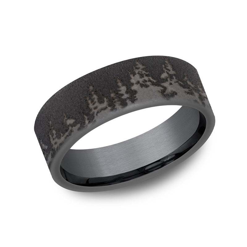Benchmark® Flat Edge Tree Line Silhouette Men's Band