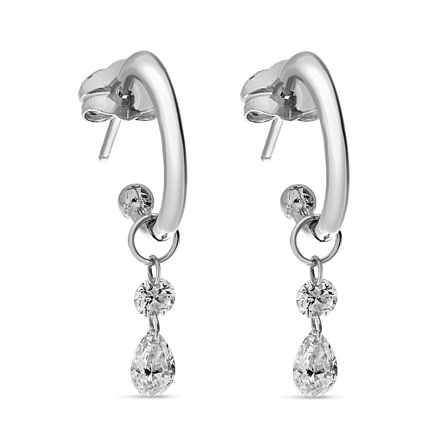 Dashing Diamond Raindrop Motion Hoops