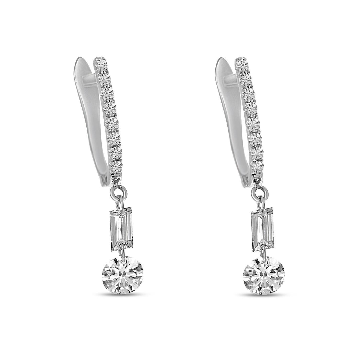 Dashing Diamond Prism Drop Earrings