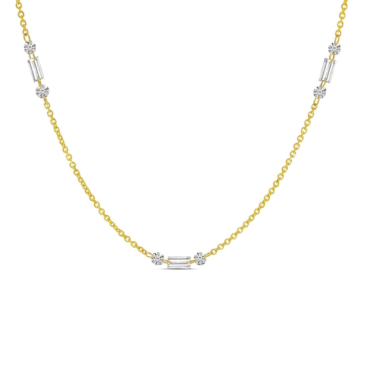 Dashing Diamond Prismline Station Necklace