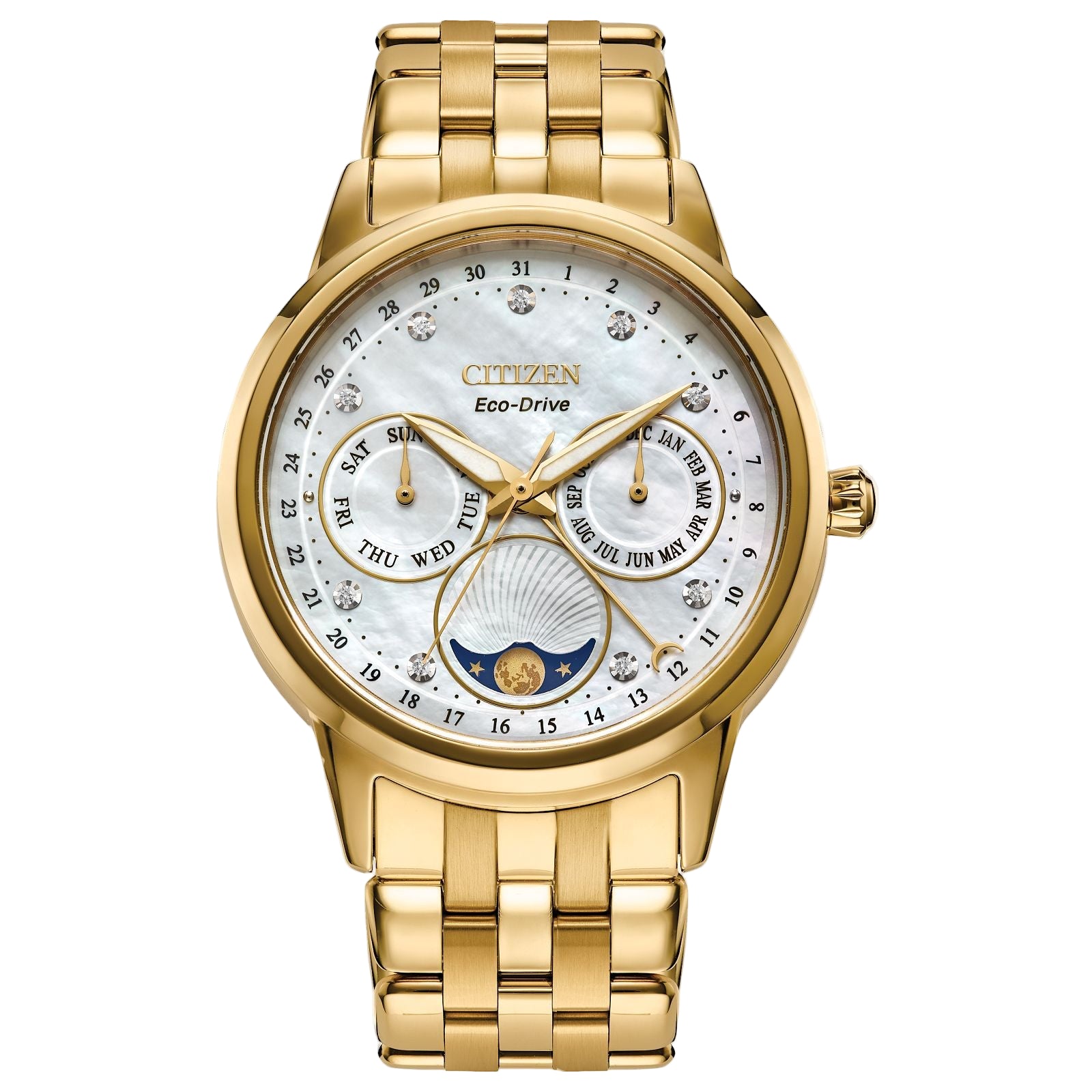 Wachifield Dayan with Moon☆置時計 Citizen® Women's Diamond Moon Phase Watch – Harry Ritchies
