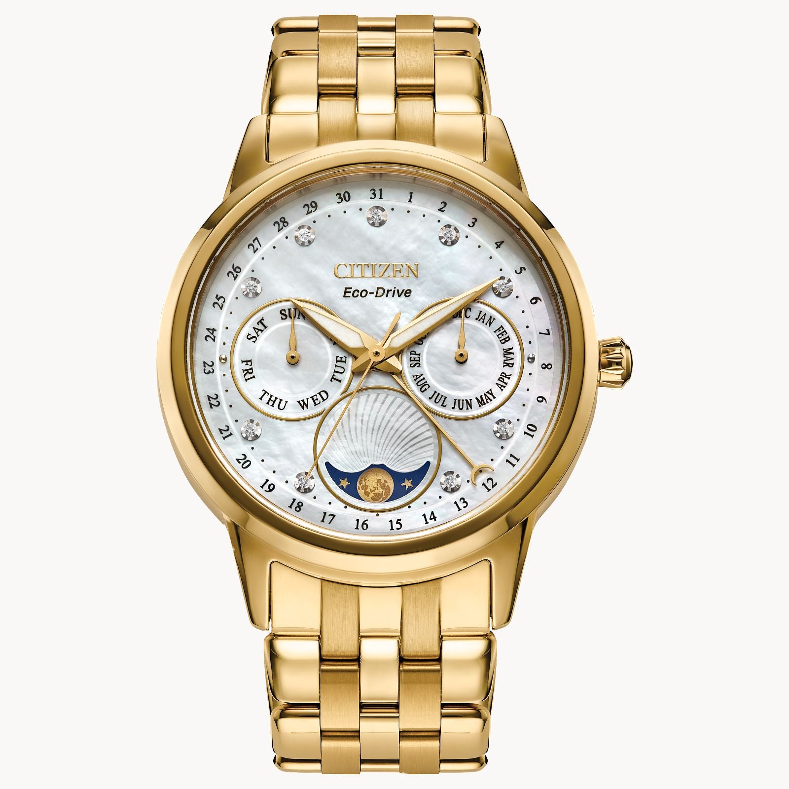 Citizen® Women's Diamond Moon Phase Watch