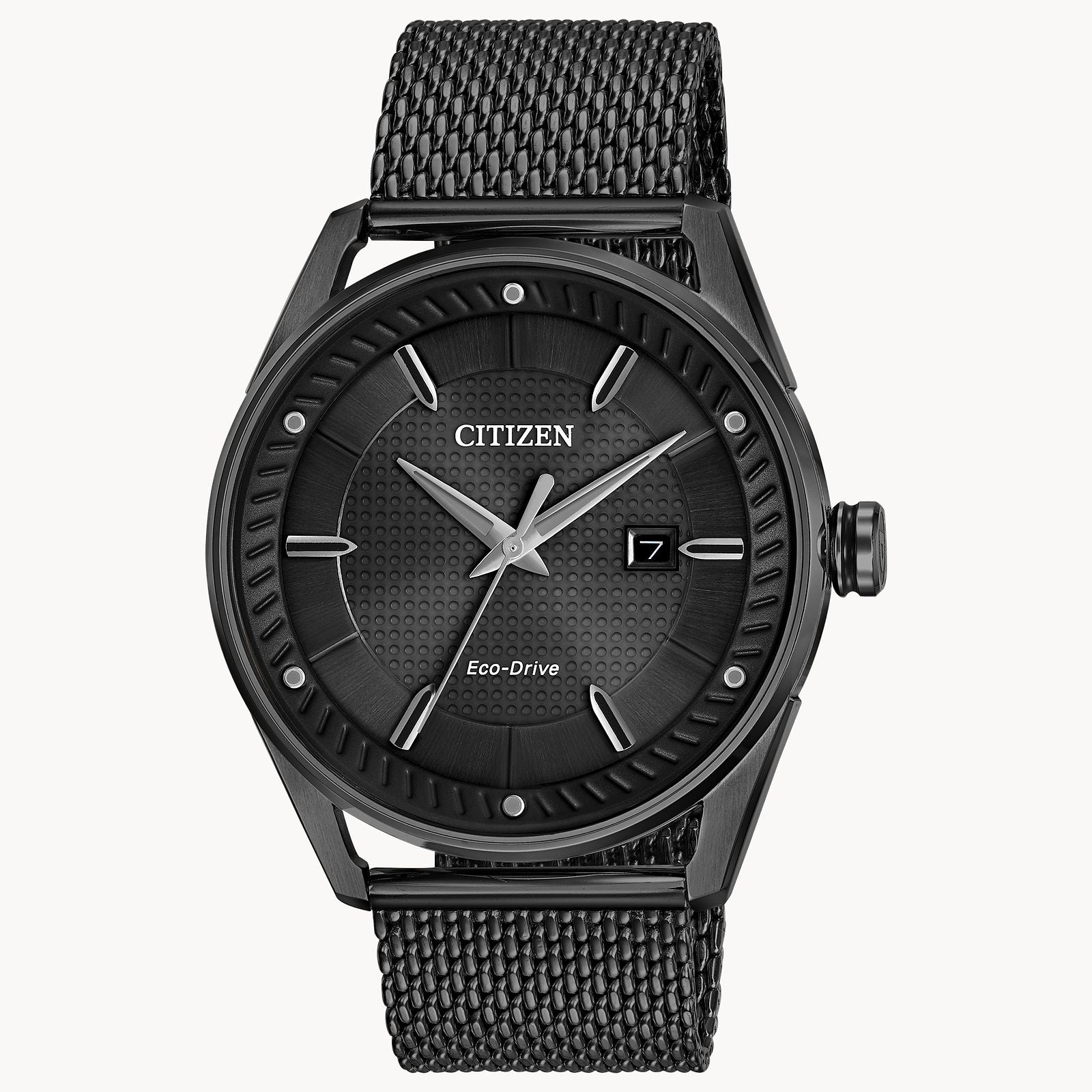 Citizen® Eco-Drive Black Mesh Men's Watch