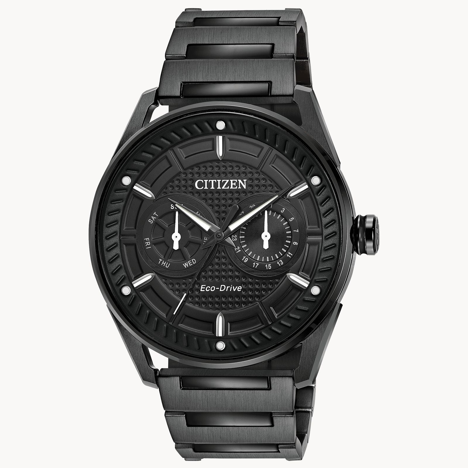 Citizen® Eco-Drive Black Ion-Plated Multifunction Men's Watch