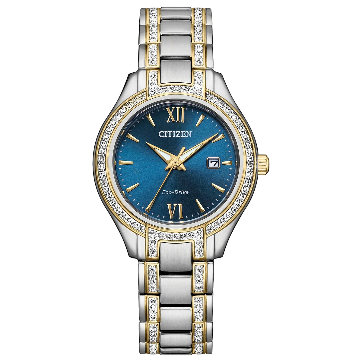 NEW Citizen Crystal Ladies Watch Citizen Eco-Drive Silhouette Crystal EM0982-54E - Cirelli  main image 3