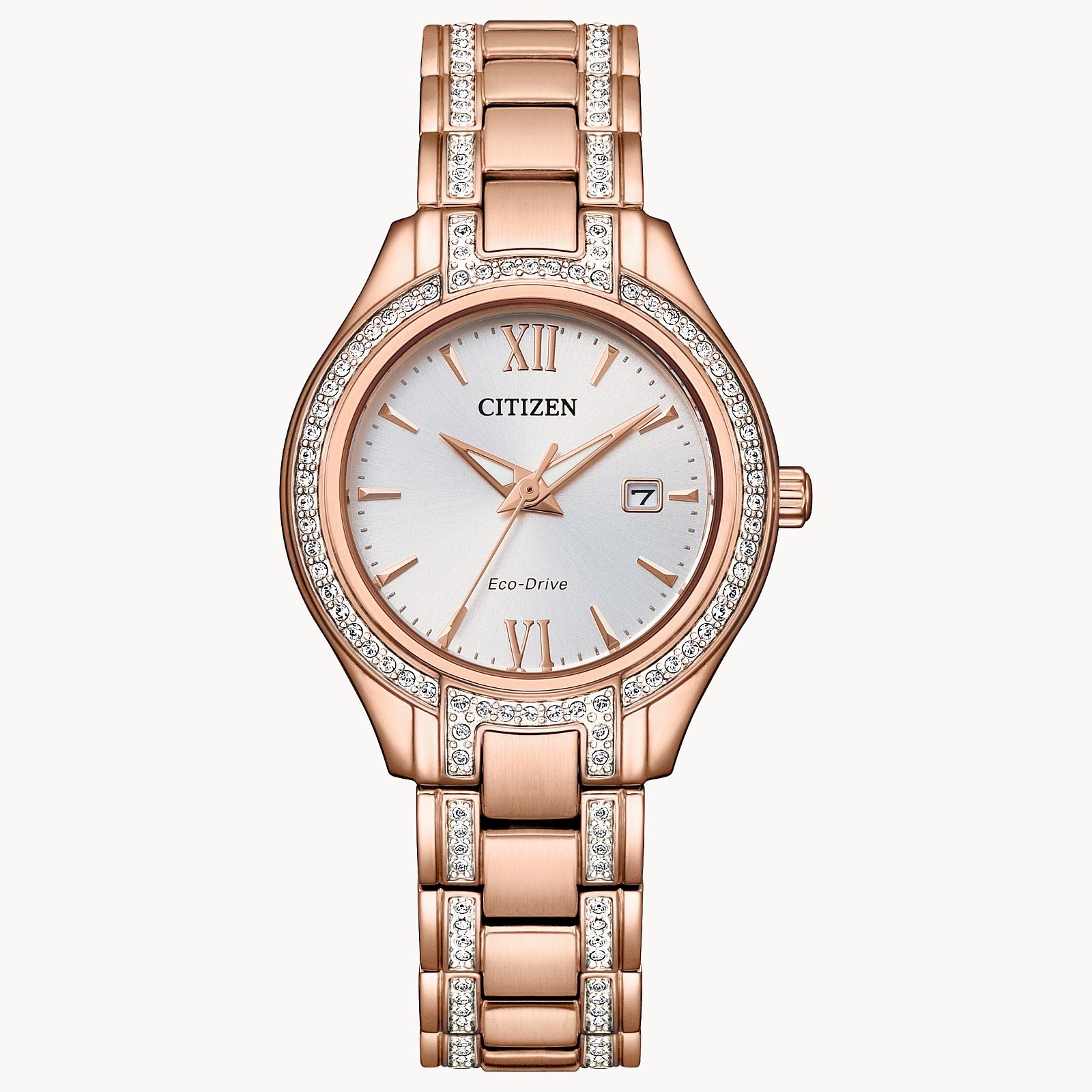 Citizen® Women's Rose Radiance Crystal Halo Watch