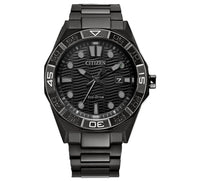 Citizen® Brycen Black Ion-Plated Men's Watch