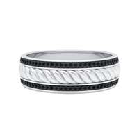 Black Horizon Diamond Band