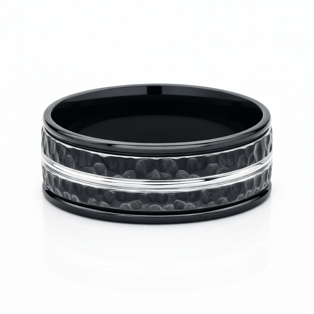 Benchmark® Hammered Cobalt Men's Band