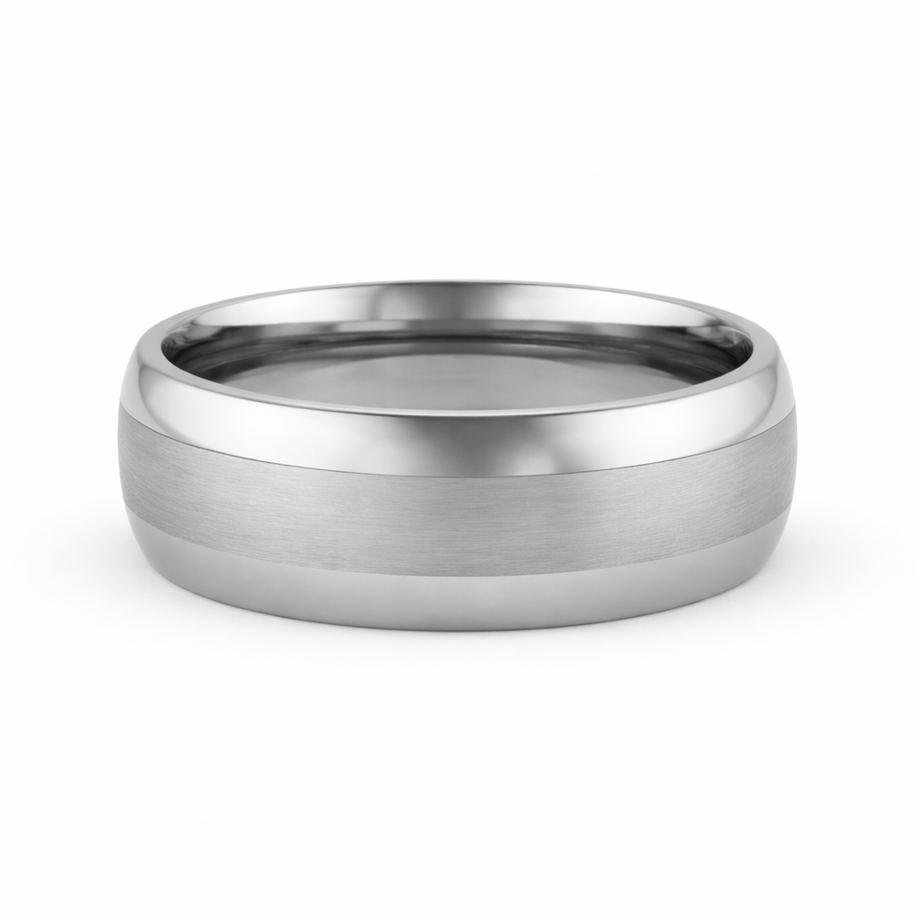 Heavy Stone® Domed Tungsten Men's Band