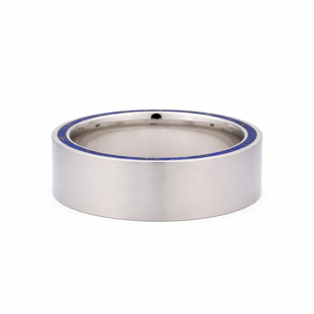 Heavy Stone® Lapis Titanium Men's Band