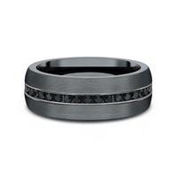 Benchmark® Black Diamond Black Tantalum Men's Band