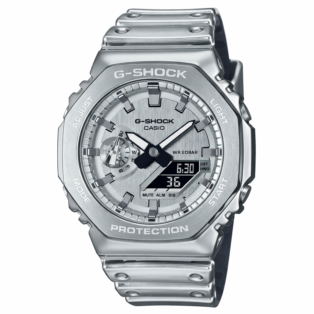 G-Shock® G-STEEL Silver Dial Bluetooth Watch