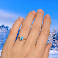 Winter Sky Blue Topaz Ring