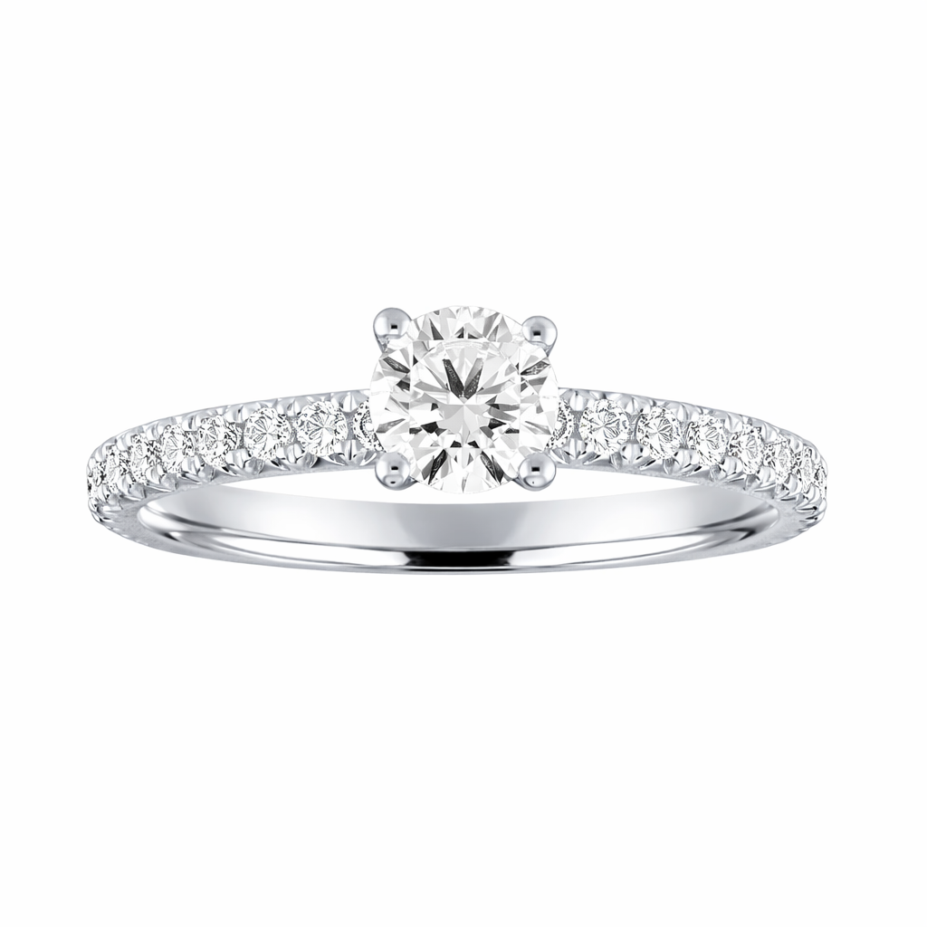 Love Story® Crownlight Round Diamond Engagement Ring