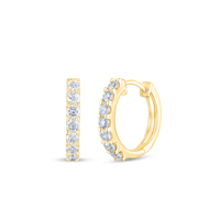 Golden IceTrack Diamond Huggies