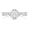 Two Hearts® Joined Path Oval Diamond Engagement Ring