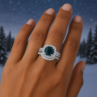 Two Hearts® Midnight Radiance Round Diamond Bridal Set