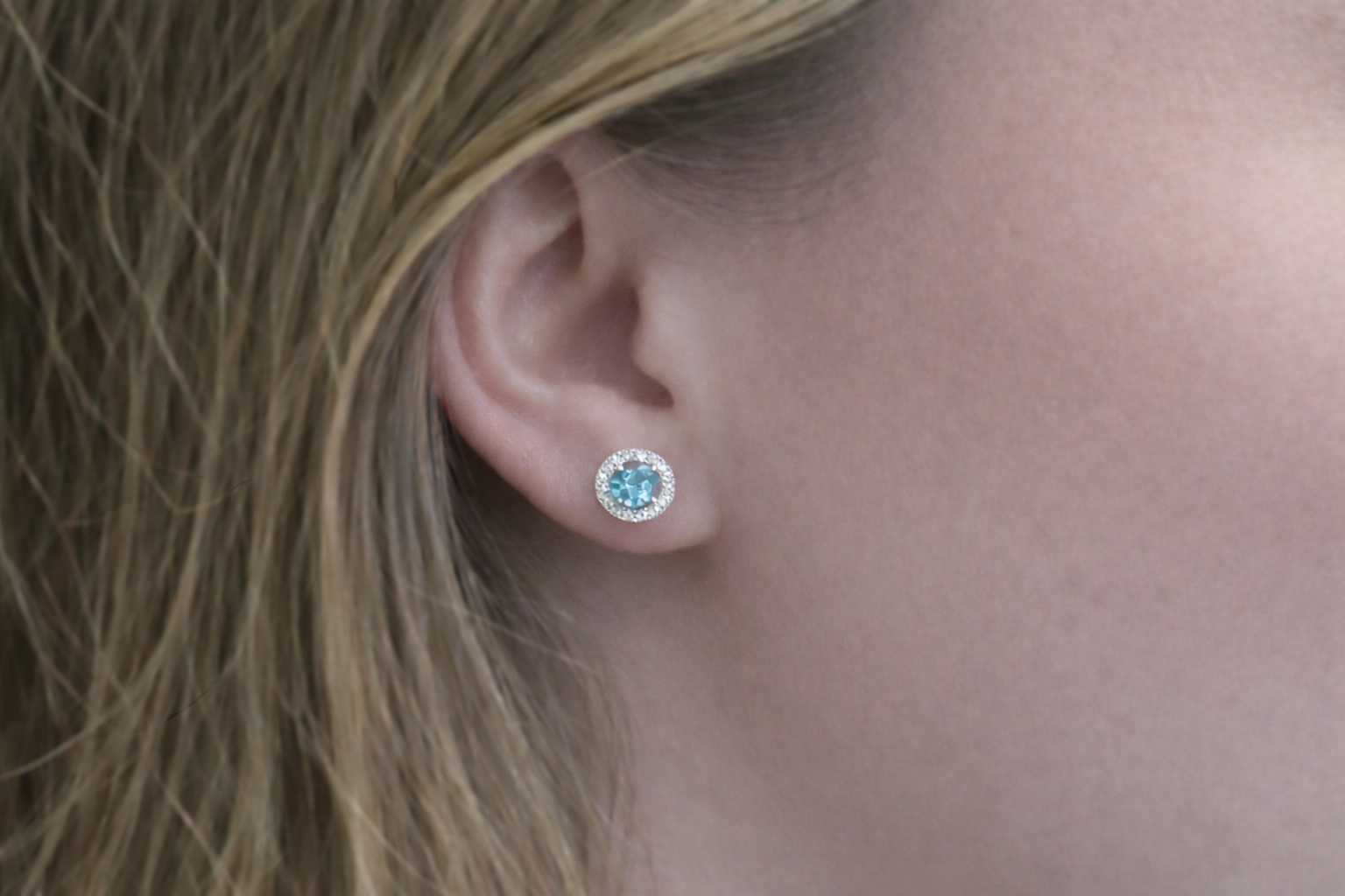 March Frost Aquamarine Earrings