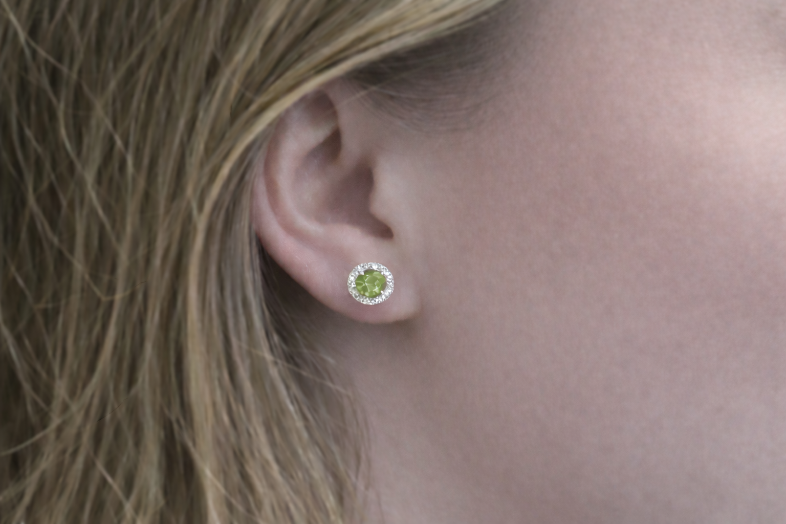 August Meadow Peridot Earrings