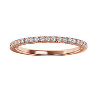 Rosé Iceline Diamond Band