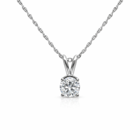 Timeless Round Diamond Solitaire Pendant