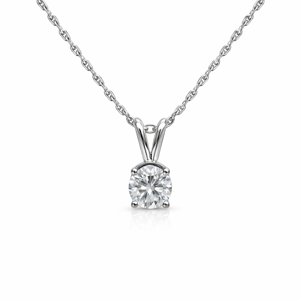 Timeless Round Diamond Solitaire Pendant