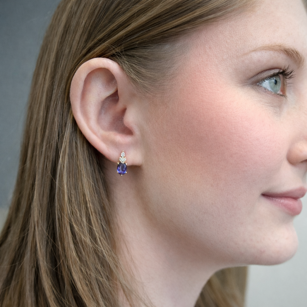 Royal Eclipse Alexandrite Earrings