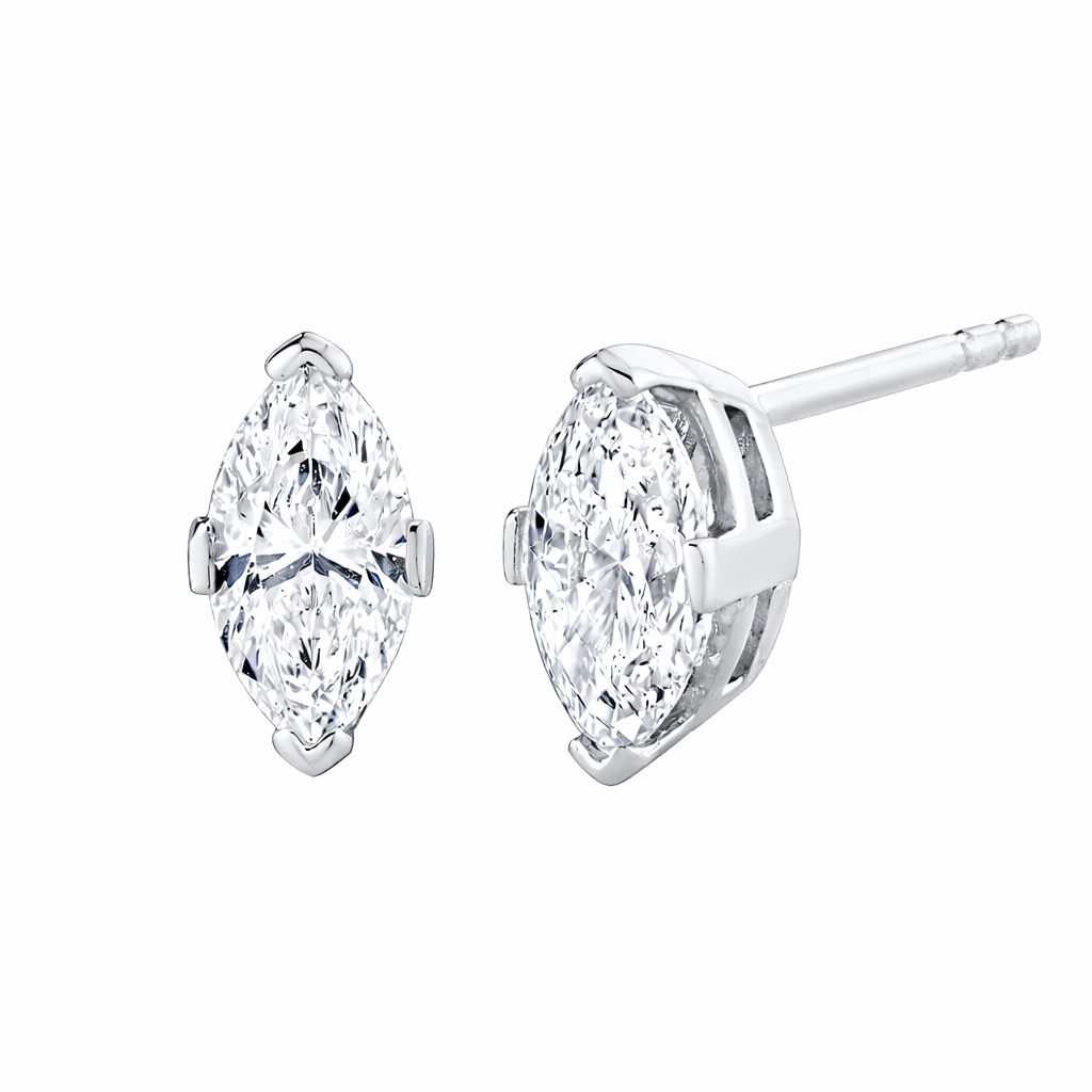 Premium Marquise Diamond Stud Earrings